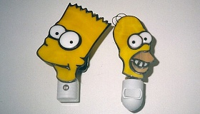 Bart and Homer Nightlights